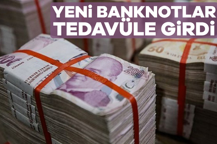 Yeni 200 TL ve 50 TL’ler tedavüle verildi TCMB’nin duyurusuna göre, yeni 200 TL ve 50 TL’lik banknotlar
