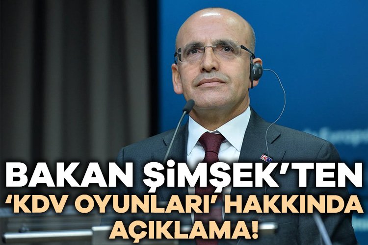 Bakan Şimşek’ten KDV açıklaması Hazine ve Maliye Bakanı Mehmet Şimşek sosyal medya hesabından önemli