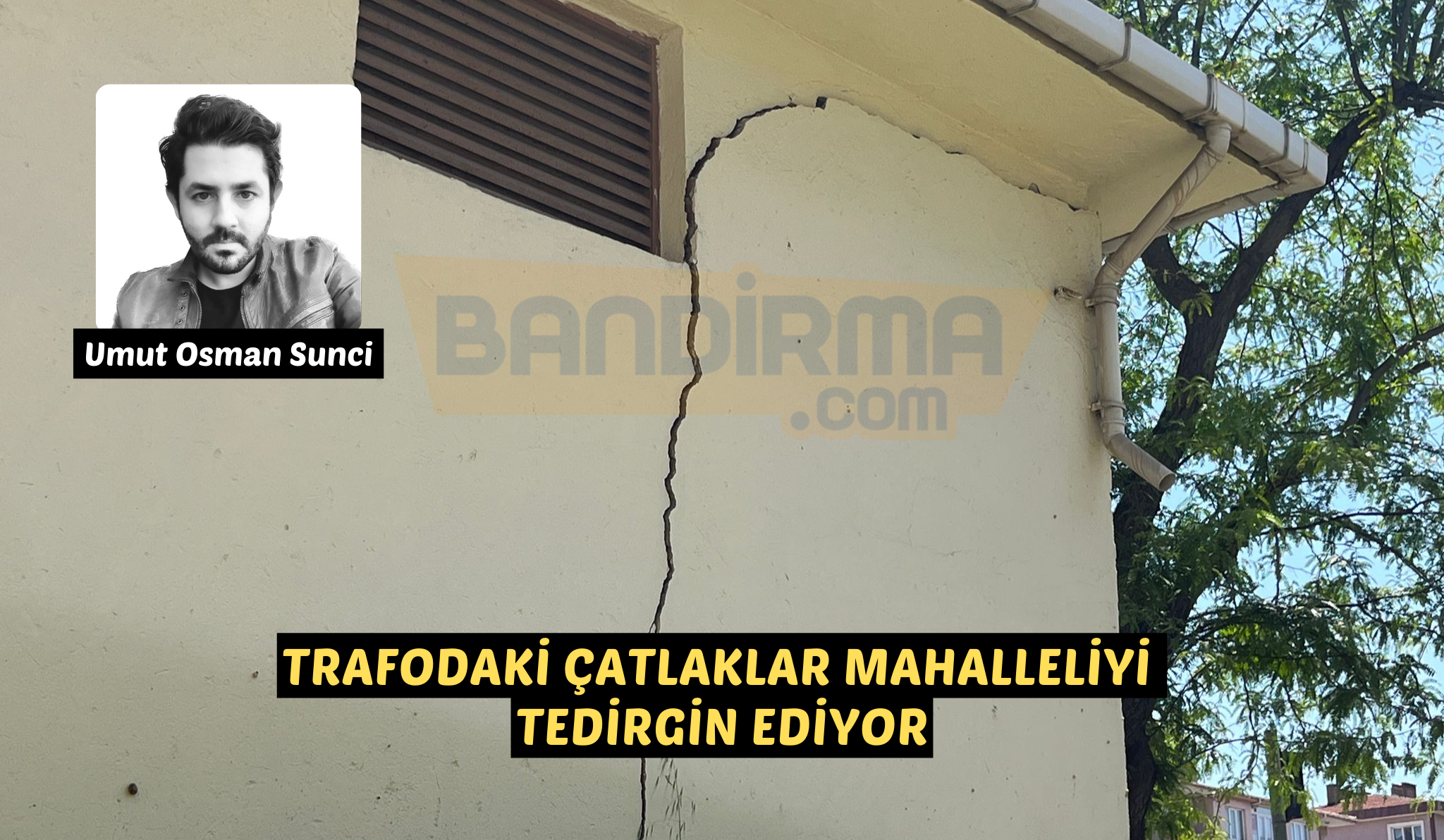 Paşabayır Mahallesi’ndeki elektrik trafosunda oluşan çatlaklar mahalleliyi tedirgin ediyor. Vatandaşlar,