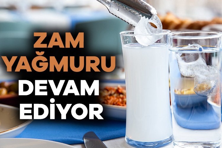 Rakıya bir zam daha! Alkollü içkilerdeki zam yağmuru durmadan devam ediyor. Son olarak, 2