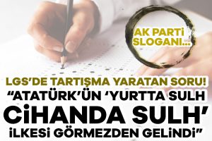 Geçtiğimiz pazar günü gerçekleşen LGS sınavının Türkçe bölümünde yer alan