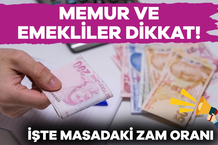 Milyonlarca memur ve emeklilerin yeni dönem zamlı maaşları 3 Temmuz