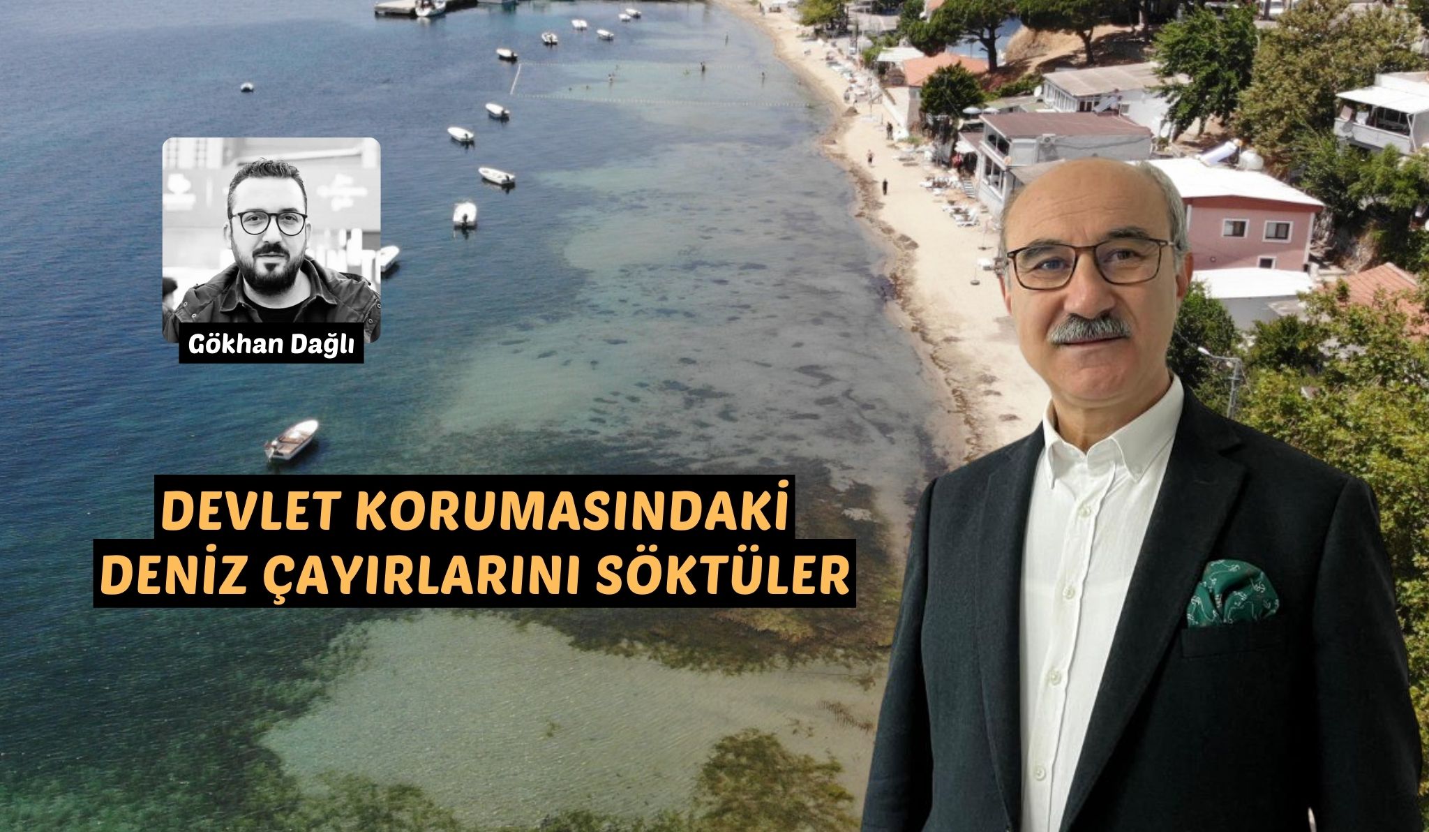 Balıkesir’in Erdek ilçesinde yapılan plaj temizliği sırasında koruma altındaki deniz