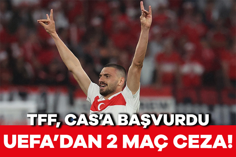 UEFA, Merih Demiral’a 2 maç ceza verdi! UEFA, Avusturya maçında gol sevincini bozkurt işaretiyle yapan Merih Demiral’a