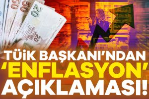 TÜİK Başkanı Erhan Çetinkaya, Tüketici Fiyat Endeksi (TÜFE) hesaplamalarında enflasyon