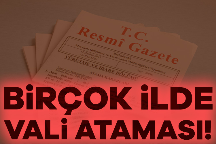 Valiler kararnamesi Resmi Gazete’de Cumhurbaşkanlığı atama kararları Resmi Gazete’de yayımlandı. Atama kararlarına göre birçok