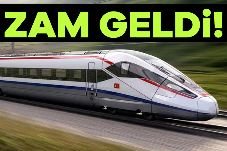 Tren bilet fiyatlarına zam geldi! TCDD, bütün hatlardaki Yüksek Hızlı Tren bilet fiyatlarına bugünden itibaren