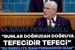İYİ Parti Genel Başkanı Müsavat Dervişoğlu TBMM’de partisinin grup toplantısında