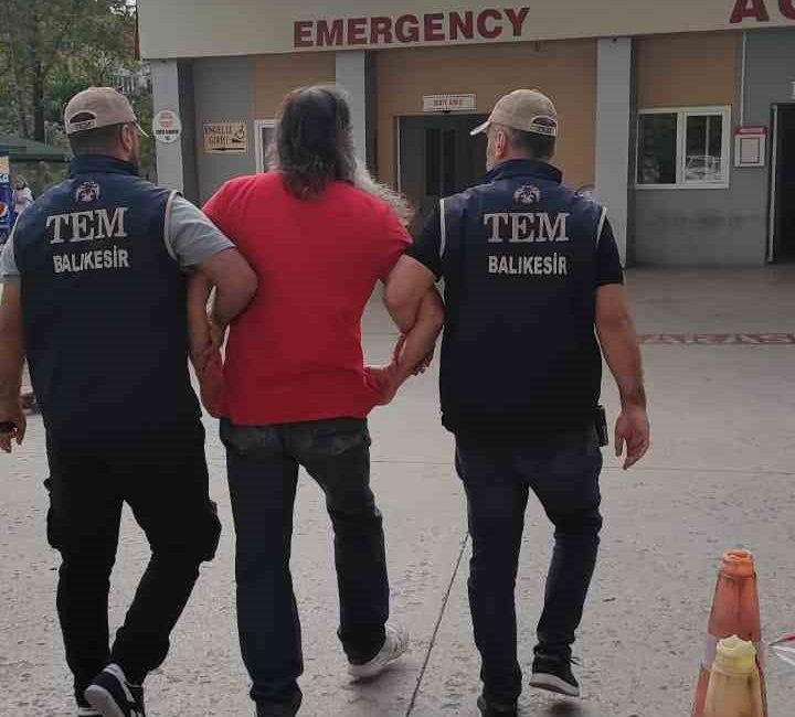 Terör propagandası yapan şahıs yakalandı Balıkesir’de PKK/KCK terör örgütünün propagandasını yapma suçundan arama kaydı bulunan