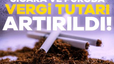 Resmi Gazete'de yayımlanan kararla sigara ve purolarda uygulanan Özel Tüketim