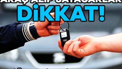 Araç alım satımı için uygulanacak olan yeni ödeme sistemi için
