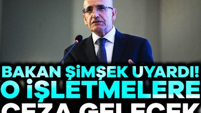 Hazine ve Maliye Bakanı Mehmet Şimşek, tüm esnaf ve işletmelerin