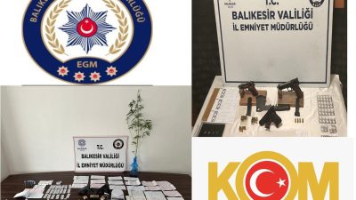 Balıkesir Emniyet Müdürlüğü Kaçakçılık ve Organize Suçlarla Mücadele Şube Müdürlüğü
