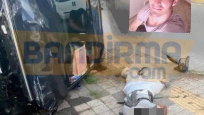 Balıkesir'in Bandırma ilçesinde meydana gelen trafik kazasında, belediye personeli Halil