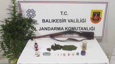 Balıkesir İl Jandarma Komutanlığı tarafından, Gönen ilçesinde uyuşturucu madde imalatı