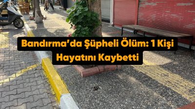 Balıkesir'in Bandırma ilçesinde Atatürk caddesi postahane'nin alt tarafında bulunan otobüs