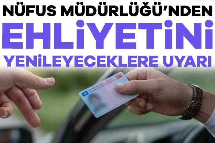Sürücü Belgesi’ni yenilemeyenler dikkat! Nüfus İdaresi uyardı Nüfus ve Vatandaşlık İşleri Genel Müdürlüğü, 1 Ocak 2016'dan önce