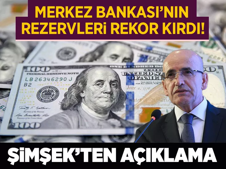 Merkez Bankası’nın rezervleri rekor kırdı! Bakan Şimşek’ten ilk açıklama geldi Türkiye Cumhuriyet Merkez Bankası (TCMB) toplam rezervleri, 20 Eylül haftasında
