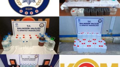 Ülke genelinde alkollü içki kaçakçılığına yönelik gerçekleştirilen eş zamanlı operasyonlarda