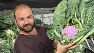 Bandırma Meyve Sebze Hali’nde nadiren karşılaşılan bir olay yaşandı. Karacabey'den