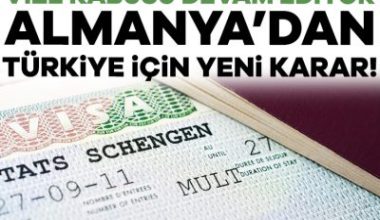 Almanya, Türkiye'den yapılan vize başvurularına yönelik kısıtlamaları artırıyor. Geçtiğimiz yıl
