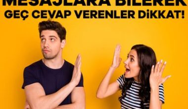 Amerikan Psikoloji Derneği tarafından yapılan araştırmada mesajlara bilerek geç cevap