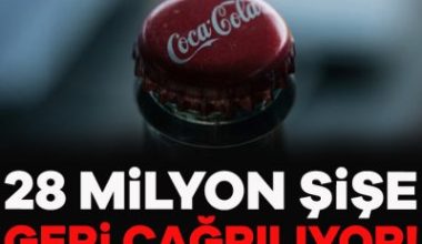 Coca-Cola'nın yarım litrelik şişelerinde metal tespit edilmesiyle 28 milyon şişe