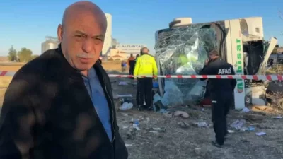 Aksaray’da şarampole devrilen ve 6 kişinin öldüğü 34 kişinin de