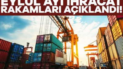 Ticaret Bakanı Ömer Bolat, eylül ayı dış ticaret verilerini açıkladı.