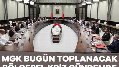 Cumhurbaşkanı Recep Tayyip Erdoğan'ın başkanlığında toplanacak olan Milli Güvenlik Kurulu