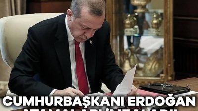 Cumhurbaşkanı Recep Tayyip Erdoğan'ın imzası ile Resmi Gazete'de yayımlanan atama