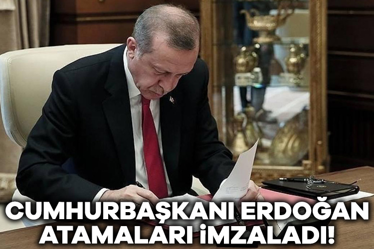 Cumhurbaşkanı Erdoğan imzaladı! Atama kararları Resmi Gazete’de Cumhurbaşkanı Recep Tayyip Erdoğan'ın imzası ile Resmi Gazete'de yayımlanan atama