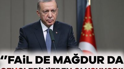 Cumhurbaşkanı Recep Tayyip Erdoğan, toplumda artan şiddet olaylarına ilişkin "Bu