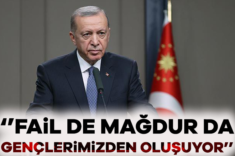 Cumhurbaşkanı Recep Tayyip Erdoğan, toplumda artan şiddet olaylarına ilişkin "Bu
