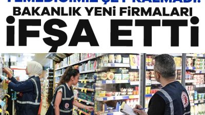 Tarım ve Orman Bakanlığı, gıdada sahtecilik yapan firmaların listesini güncelledi.