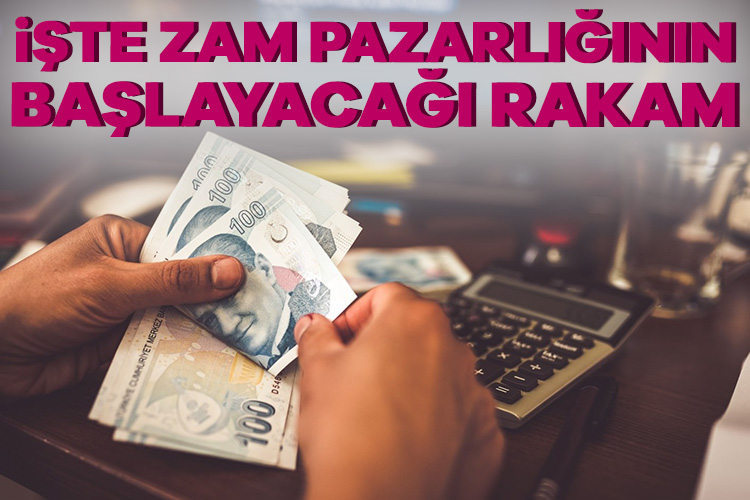 Yıl sonu enflasyon öngörülerine göre asgari ücrete yapılacak zam oranı