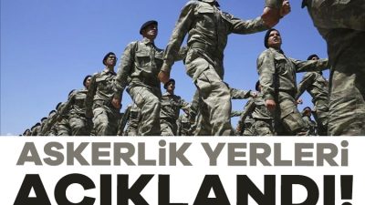 Kasım celbi askerlik yerleri açıklandı. Milli Savunma Bakanlığı (MSB) Askeralma