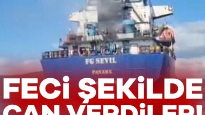 Marmara Denizi Sedef Adası açıklarında FG SEVİL isimli geminin makine