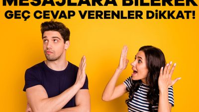 Amerikan Psikoloji Derneği tarafından yapılan araştırmada mesajlara bilerek geç cevap