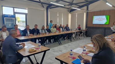 Erdek Kaymakamı Abdullah Atakan Atasoy önderliğinde, zeytin hasadı öncesi yaşanabilecek