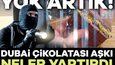 İstanbul'un Arnavutköy ilçesinde bir grup genç girdikleri marketten Dubai çikolatası