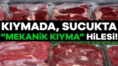 Türkiye Kasaplar Federasyonu Başkanı Osman Yardımcı, "Piyasada 'mekanik kıyma' adı