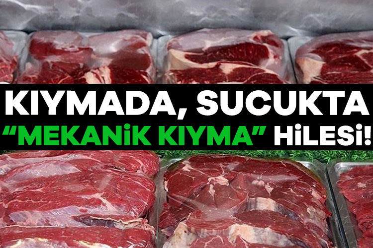 Türkiye Kasaplar Federasyonu Başkanı Osman Yardımcı, "Piyasada 'mekanik kıyma' adı