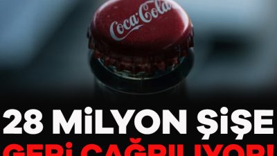 Coca-Cola'nın yarım litrelik şişelerinde metal tespit edilmesiyle 28 milyon şişe