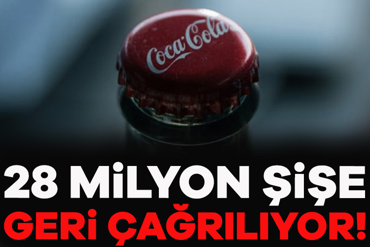 Coca-Cola'nın yarım litrelik şişelerinde metal tespit edilmesiyle 28 milyon şişe