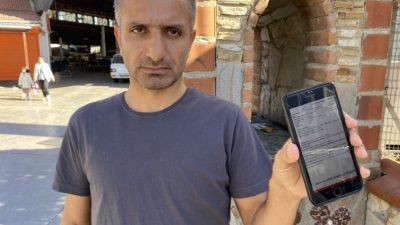 İzmir’in Menderes ilçesinde yaşayan temizlik işçisi, fatura ödemek için mobil