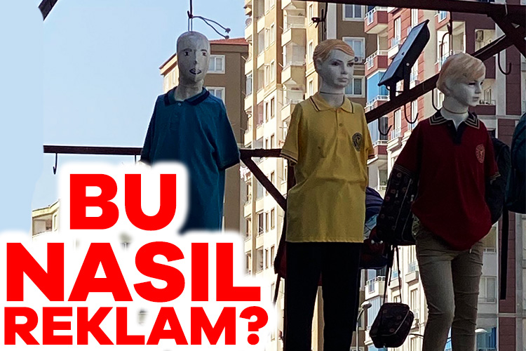 Okul kıyafetleri için düşündükleri reklam kan dondurdu! Sosyal medyada paylaşılan bir fotoğraf görenleri dehşete düşürdü. Okul kıyafetleri