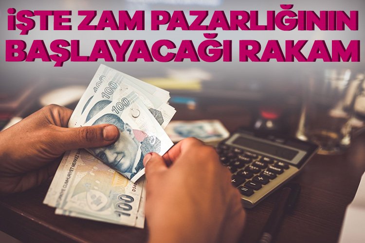 Yıl sonu enflasyon öngörülerine göre asgari ücrete yapılacak zam oranı