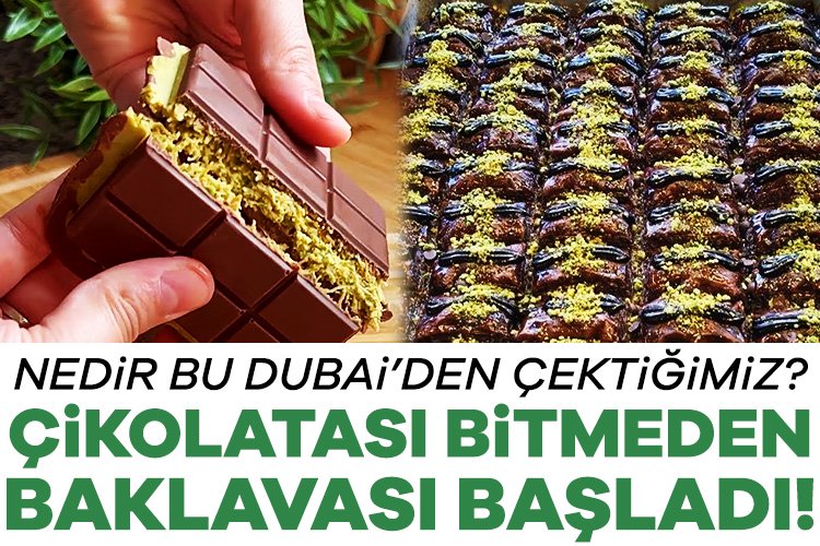 Dubai çikolatasından sonra şimdi de Dubai baklavası! Kilosu dudak uçuklattı Son dönemde dünyada oldukça popüler olan ve uğruna saatlerce kuyruk