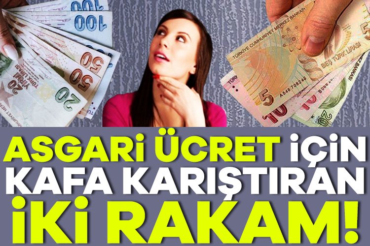 Asgari ücret zammıyla ilgili iki rakam var! Asgari ücrete en az yıl sonu enflasyonda zam beklenirken ortaya